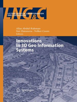 cover image of Innovations in 3D Geo Information Systems